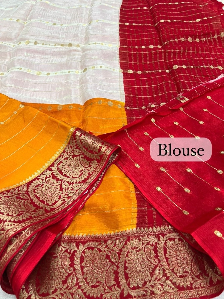 Pure Mysore Crape Silk - Color: Multicolor