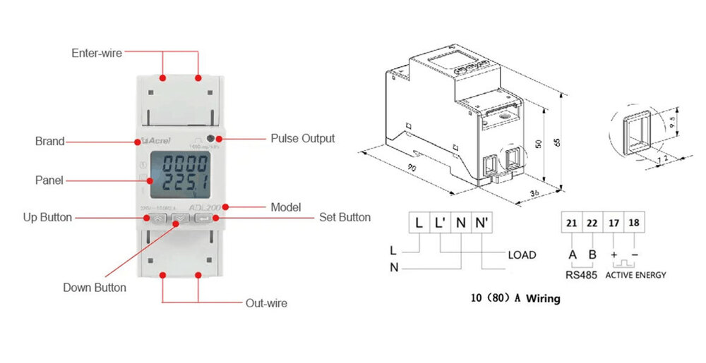 Single Phase Energy Meter KADL 200