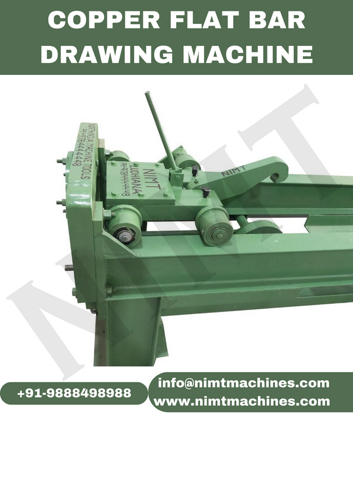 Copper Flat Bar Drawing Machine - Color: Green
