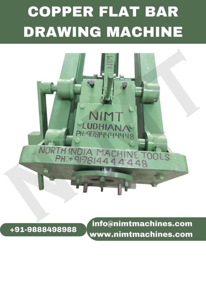 Copper Flat Bar Drawing Machine - Color: Green
