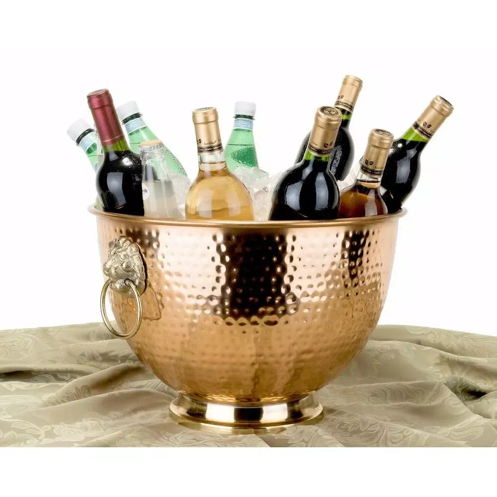 Green Rustic Copper Metal Ice Beverage For Wine Bottle Shots