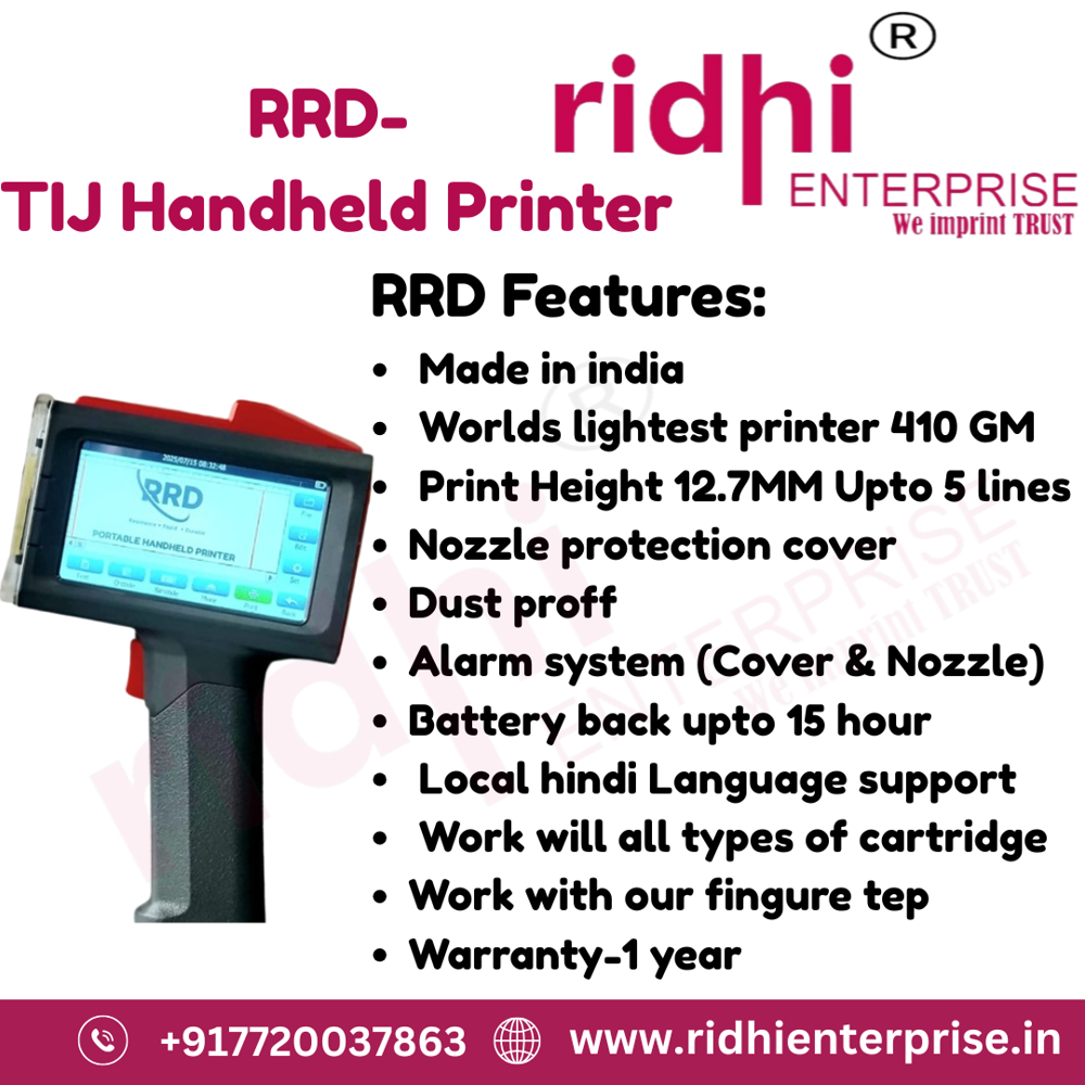 Rrd- Tij 12.7mm Handheld Printer