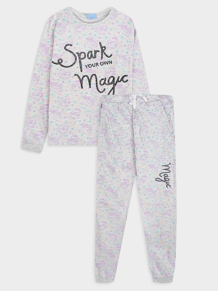 Girls Printed Pyjama Set