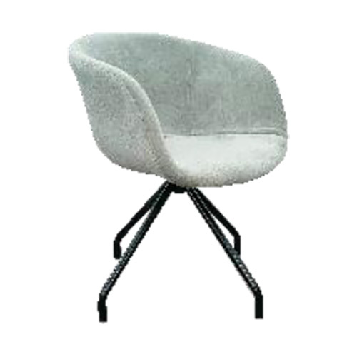 Delta Cushion Chair With Powder Coated Metal Frame Legs