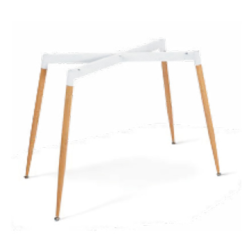 QT 18 Wood Grain Metal Base Table Stand