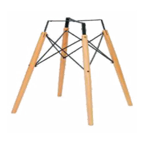 QT 19 IMP Wood Grain Metal Base Table Stand