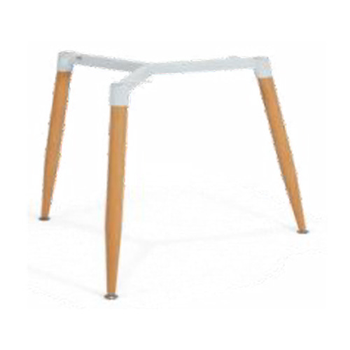 QT 20 Wood Grain Metal Base Table Stand