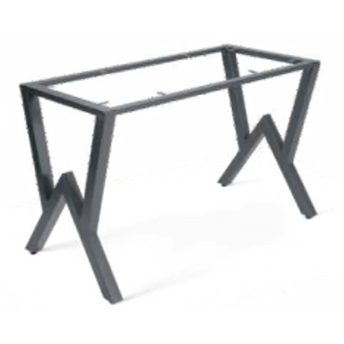 QT 32 Wood Grain Finish Metal Table Stand