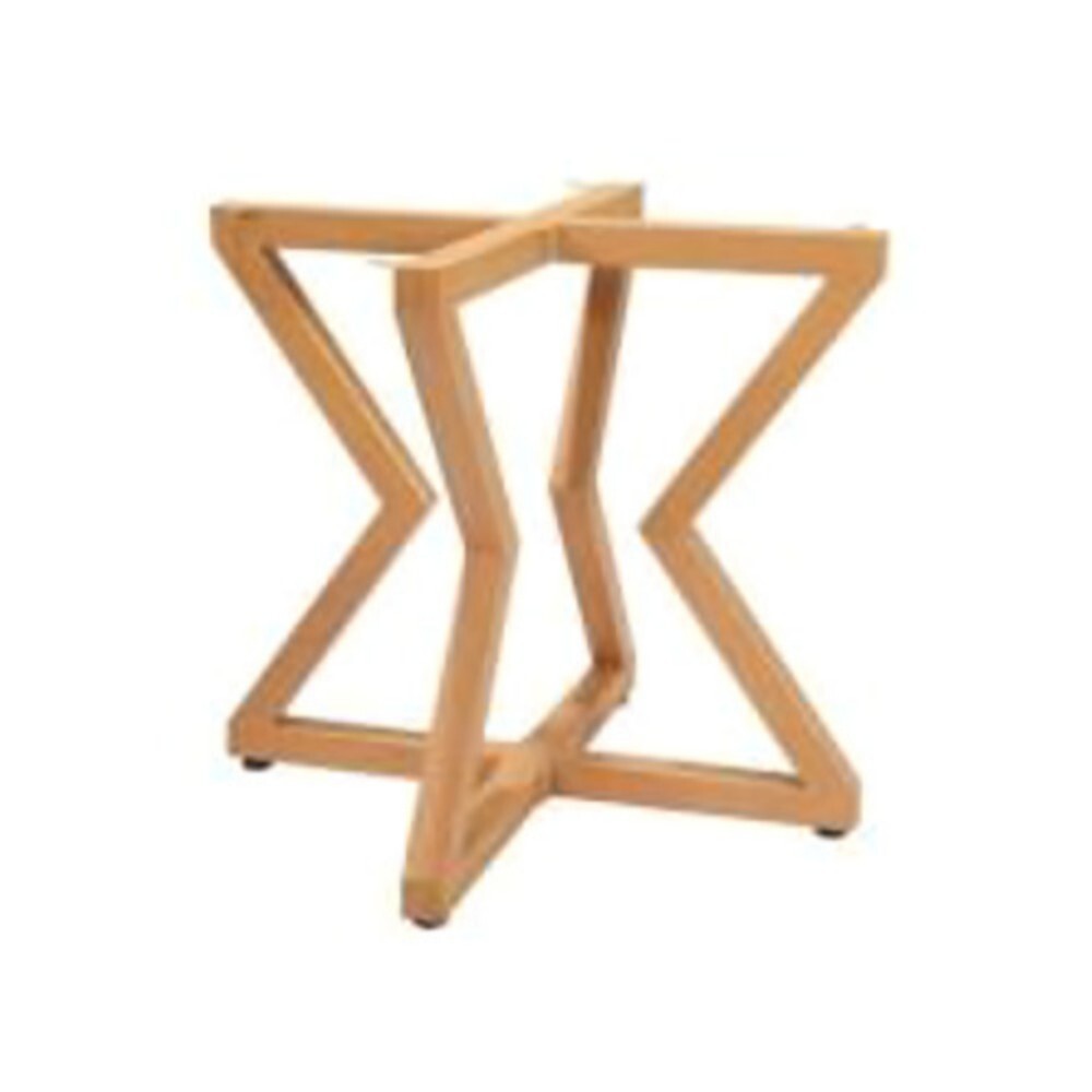 Qt 34 Wood Grain Finish Metal Table Stand - Color: Different Available