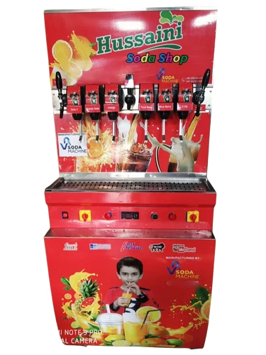 6 Plus 2 Soda Fountain Dispenser Machine - Capacity: 200 Ltr