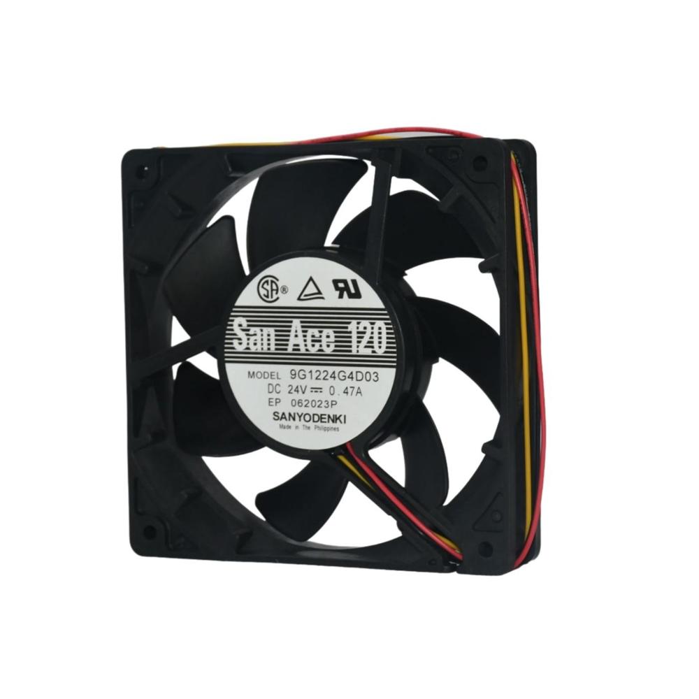 SANACE 9G1224G4D03 12025mm 24V 0.47A Ball Bearing Plastic Blades Cooling Fan Industrial Inverter Fan 