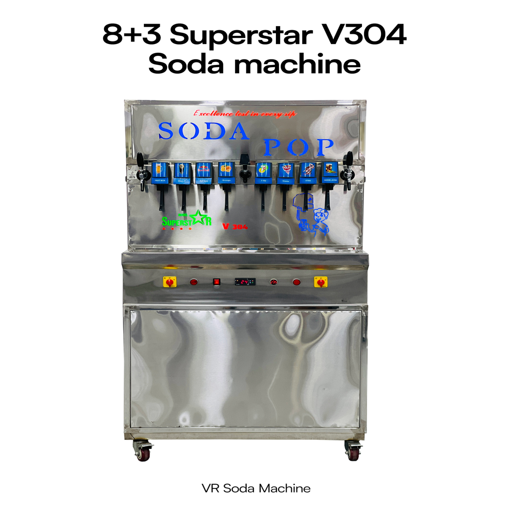 Semi-Automatic 8 Plus 3 Soda Fountain Machine