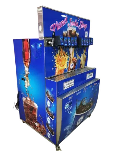 240V Soda Vending Machine - Color: Blue