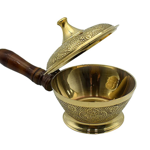 Brass Incense Burner - Color: Golden