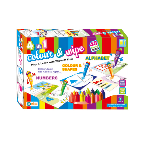 4 In 1 Color And Wipe - Color: Multicolor