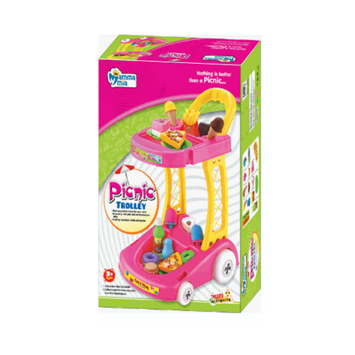 10Pcs Picnic Trolley - Color: Multi Colour