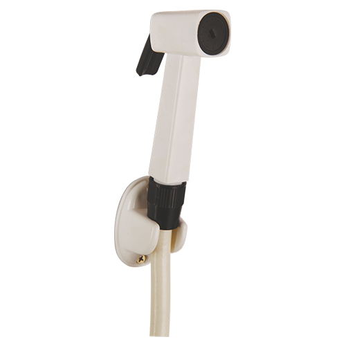 PHF-3109 SQUARE BLACK PTMT Health Faucet with 1 Mtr. Tube & Hook