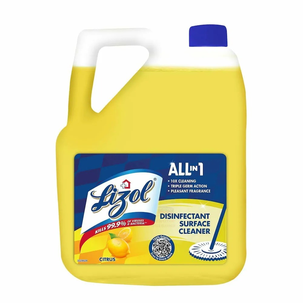 5 Ltr Lizol Floor Cleaner - Color: Yellow