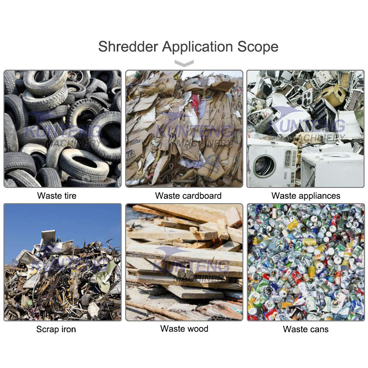 Large Industrial Waste Shredder Machine Waste Plastic Crusher Machine waste metal shredder