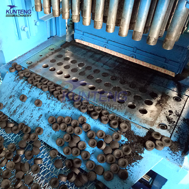 Fully Automatic Hydraulic Forming Machine Hook-ah Charcoal Briquette Making Machine Biomass Charcoal Briquette Machine - Briquette Size: Customized