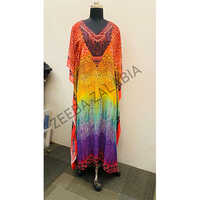 Georgette Kaftan - Color: Multi Color