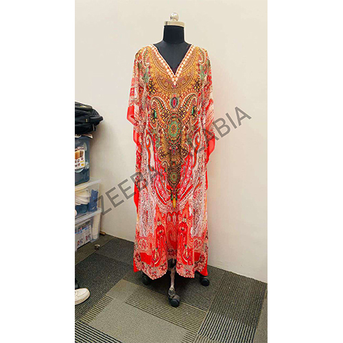 Georgette Kaftan - Color: Multi Color