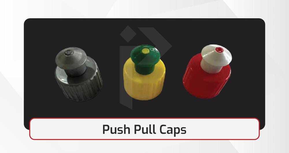 Push Pull Bottle Caps - Color: Multicolor