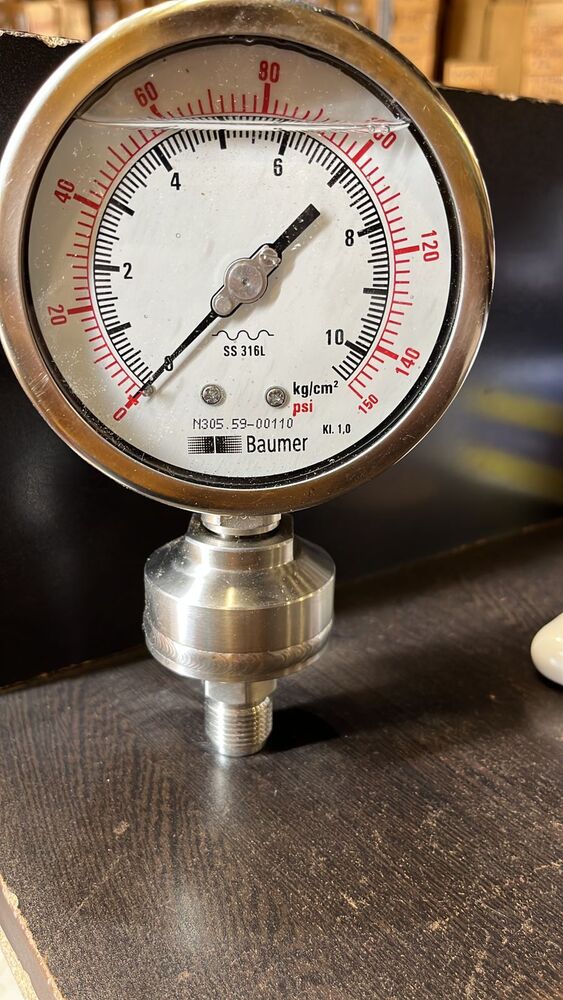 Alf2Dj Diaphragm Seal Gauge - Color: Transparent