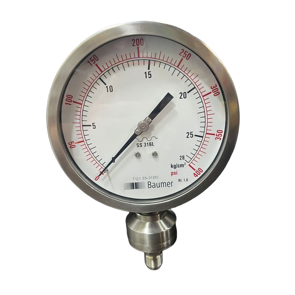 Alh2Dg Diaphragm Seal Gauge - Color: Silver
