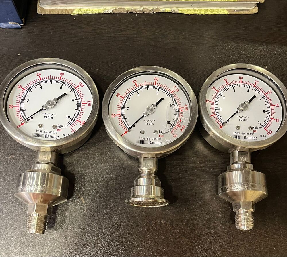 Chemical Seal Gauge - Color: Silver