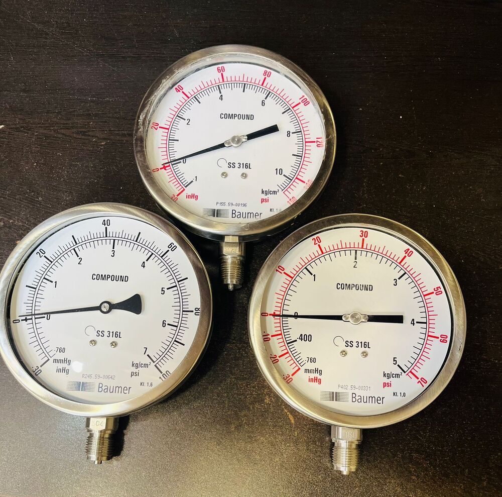Alh2 Compound Gauge - Color: Transparent