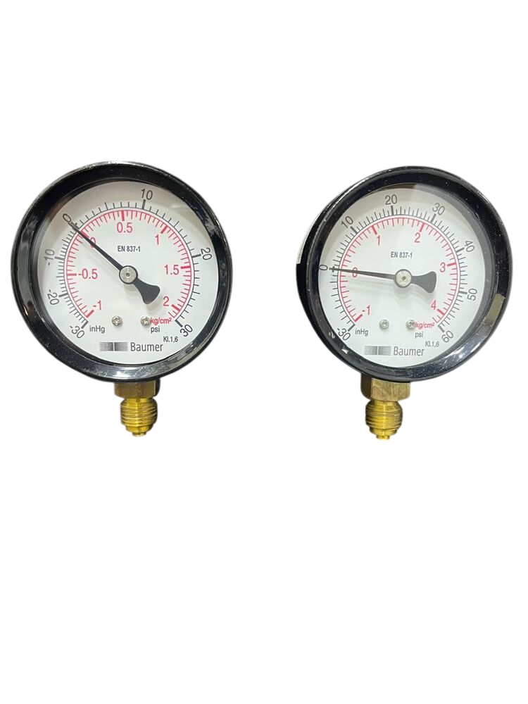 Aad2 Baumer Pressure Utility Gauge - Color: Black
