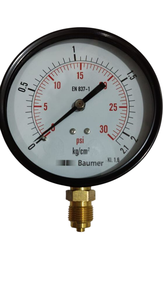 Aaf2 Baumer Pressure Utility Gauge - Color: Silver