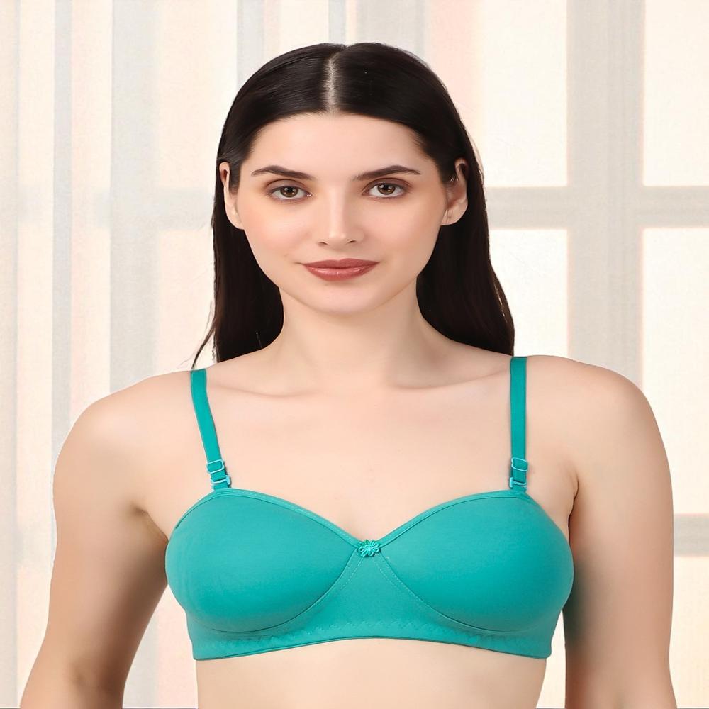 Half Cup Padded Bra - Color: Multicolour