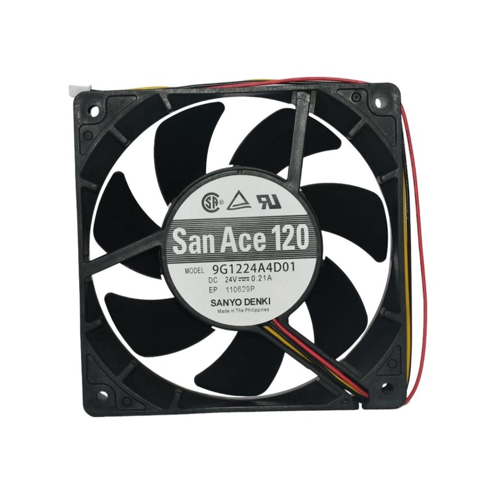 SANACE 9G1224A4D01 24V 0.10A 1225mm DC Industrial Inverter Fan Free Standing Plastic Blade Cooling Fan
