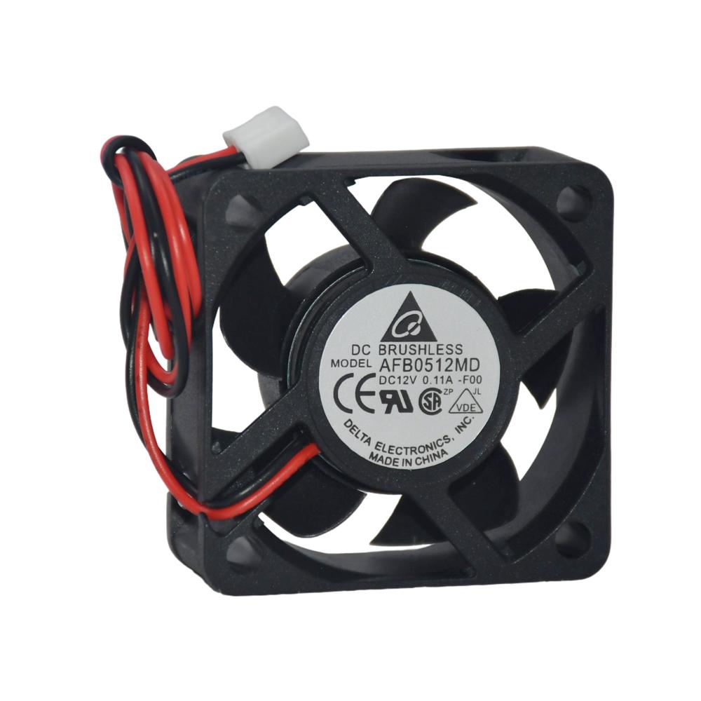 Delta AFB0512MD 12V 0.11A 5020mm Industrial Inverter Fan Plastic Double Ball Bearing Cooling Fan 