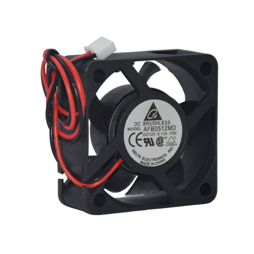 Delta AFB0512MD 12V 0.11A 5020mm Industrial Inverter Fan Plastic Double Ball Bearing Cooling Fan