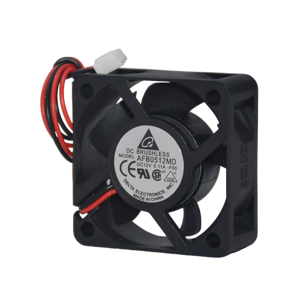 Delta AFB0512MD 12V 0.11A 5020mm Industrial Inverter Fan Plastic Double Ball Bearing Cooling Fan