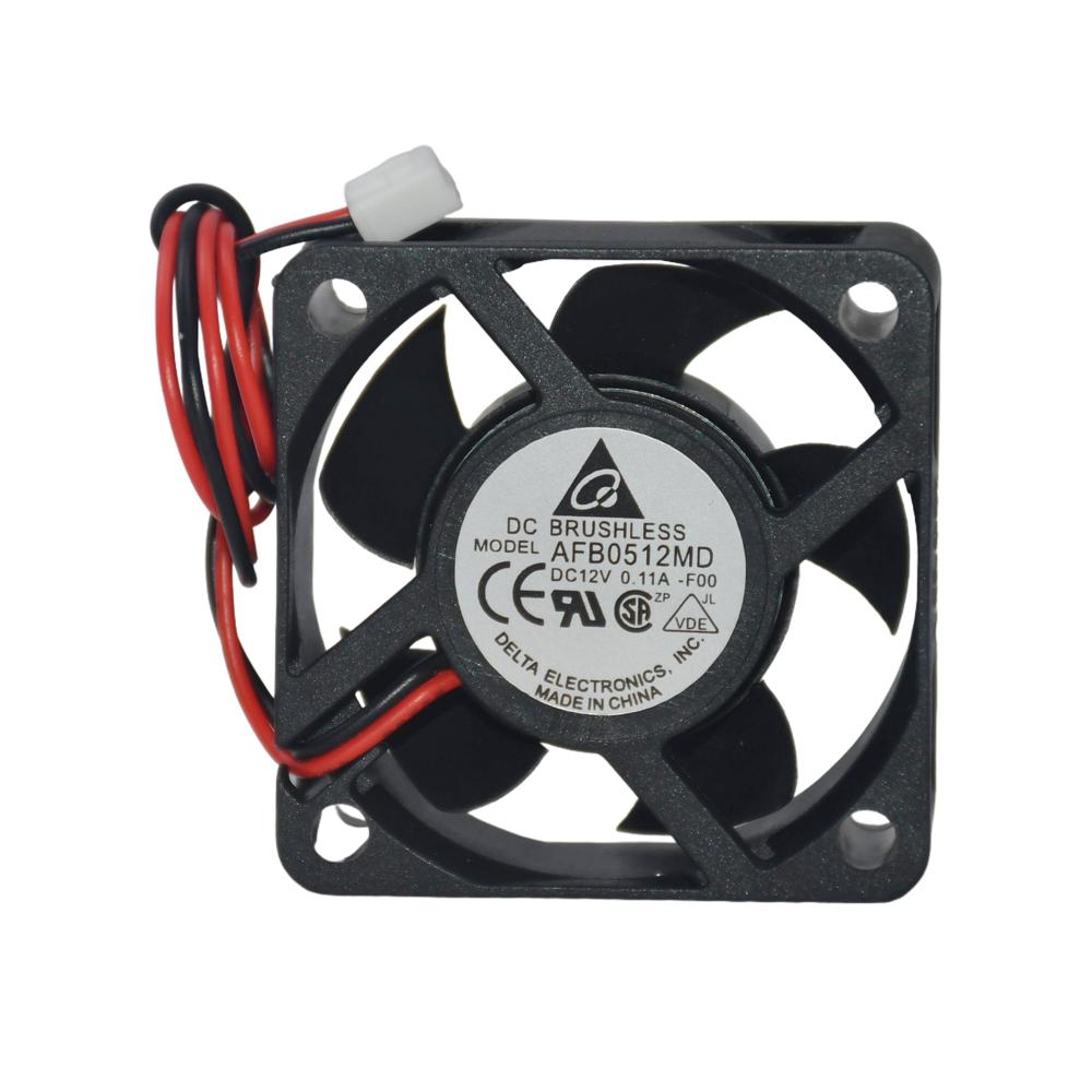 Delta AFB0512MD 12V 0.11A 5020mm Industrial Inverter Fan Plastic Double Ball Bearing Cooling Fan