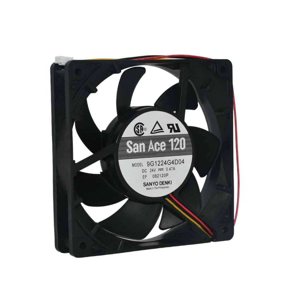 Sanace 9g1224g4d04 24v Electric Fan Ball Bearing Plastic Blades 3000rpm Industrial Inverter Axial Fan - Color: Black