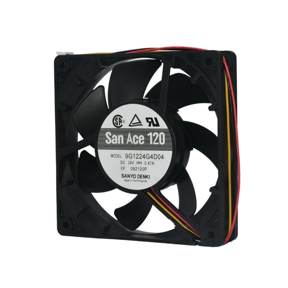 SANACE 9G1224G4D04 24V Electric Fan Ball Bearing Plastic Blades 3000rpm Industrial Inverter Axial Fan