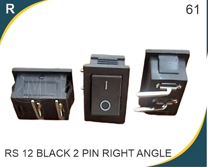 Rocker switch Right angle pin