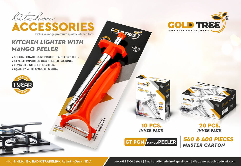 Kitchen Lighter With Mango Peeler - Features: Strong Quality
