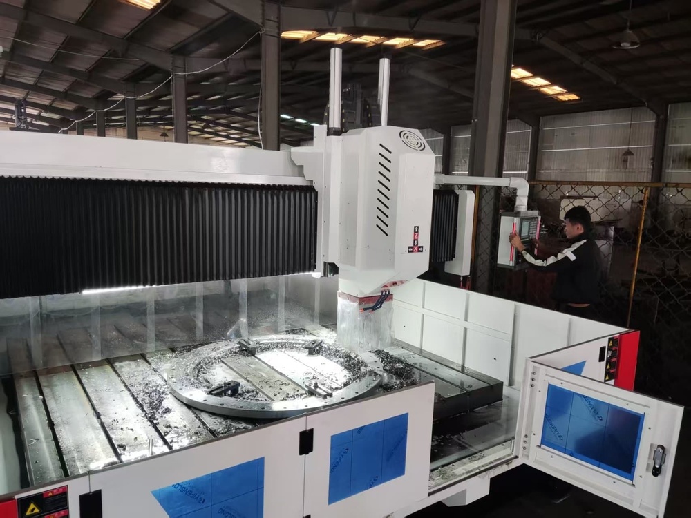 CNC Gantry Drilling And Milling Machine 70mm Max Drilling Diameter