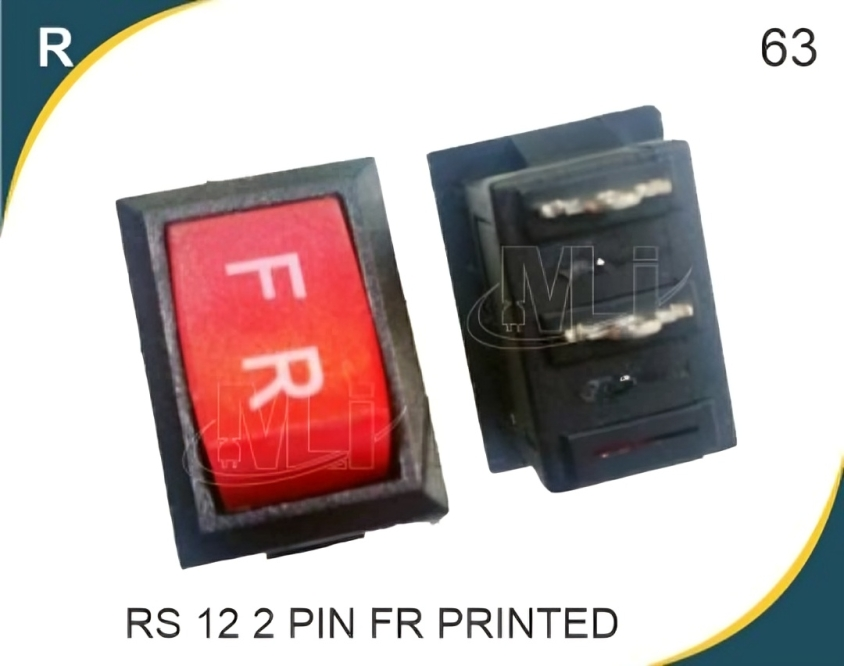 Rocker switch 2 pin FR Printed