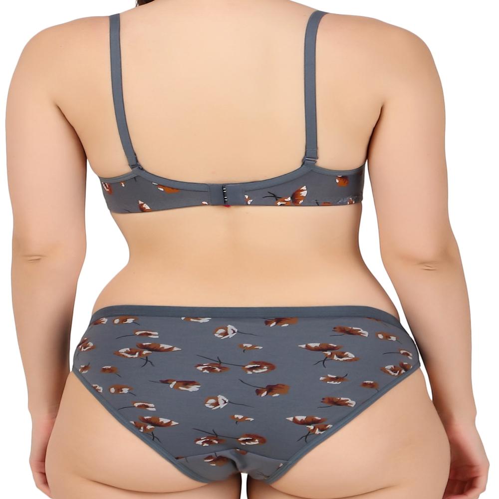 Printed Bra Panty Set
