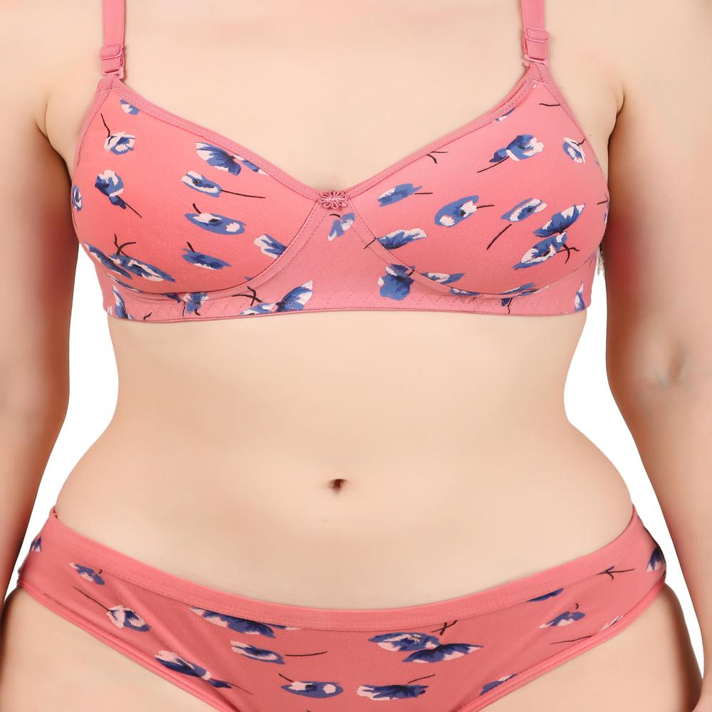 Printed Bra Panty Set
