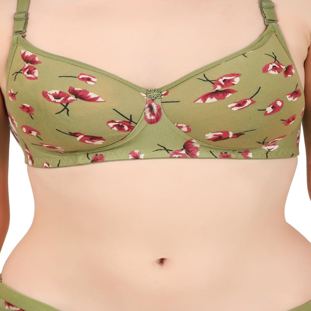 Printed Bra Panty Set