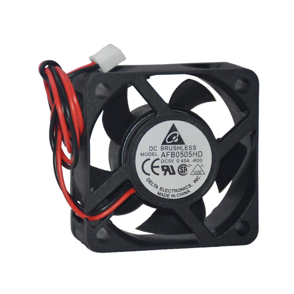DELTA AFB0505HD 5V 0.45A 5020mm Electric Inverter Fan Plastic Blade Ball Bearing Industrial Fans 