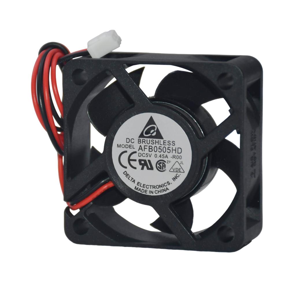 DELTA AFB0505HD 5V 0.45A 5020mm Electric Inverter Fan Plastic Blade Ball Bearing Industrial Fans 